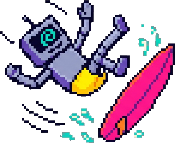 Pixel robot wiping out